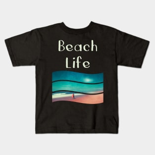 Beach Life - Surfer and Waves Kids T-Shirt